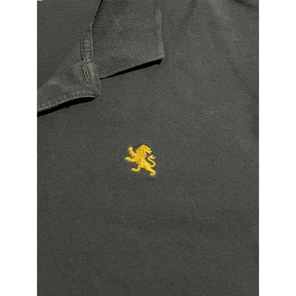 Express Shirt Mens XXL Polo Dark Gray Lion Logo Short Sleeve Casual‎